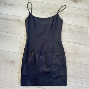 Elegant Black Spaghetti Strap Dress